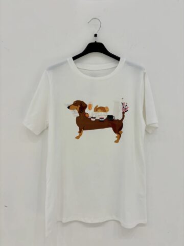 T-shirt με σκύλο